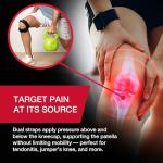 Adjustable Knee Pain Relief Support Strap - Black