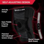 Self-Adjusting Hinged Knee Brace for Pain Relief