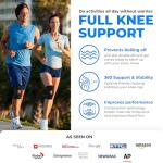 Adjustable Knee Brace with Stabilizers and Gel Pads