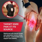 Self-Adjusting Hinged Knee Brace for Pain Relief
