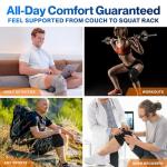 Adjustable Knee Brace with Stabilizers and Gel Pads