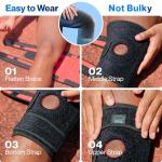 Adjustable Knee Brace with Stabilizers and Gel Pads