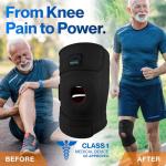 Adjustable Knee Brace with Stabilizers and Gel Pads