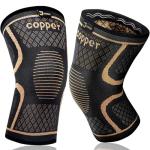 Copper Knee Braces for Pain Relief (2-Pack)