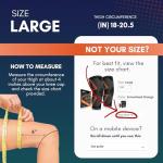 2 Pack Knee Compression Sleeves for Pain Relief