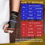 Copper Wrist Compression Sleeves for Pain Relief