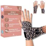 2-Pack Carpal Tunnel Wrist Braces for Pain Relief