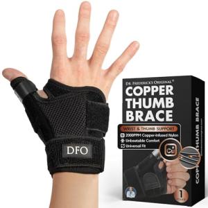Reversible Copper Infused Wrist and Thumb Brace