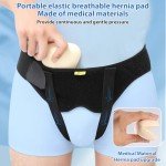 Hernia Belt for Men Hernia Support Truss for Single/Double Inguinal or Sports Hernia, Adjustable Waist Strap with 2 Removable Compression Pads Breathable Material (Medium)