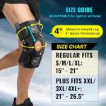 Hinged Knee Brace with Support for Meniscus Tears