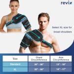 REVIX 3D Shoulder Ice Pack Wrap for Pain Relief