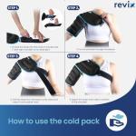 REVIX 3D Shoulder Ice Pack Wrap for Pain Relief