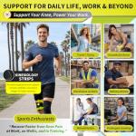 2 Pack Compression Knee Braces for Pain Relief