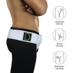 Abdomencare Inguinal Hernia Support Belt for Men & Women with 2 Compression Pads | Hernia Belt for Men Inguinal | for Left or Right Side Inguinal Hernias | Hernia Belts for Men Truss Support | S/M