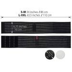 ORTONYX Umbilical Hernia Belt for Men and Women - Abdominal Support Binder with Compression Pad - Navel Ventral Epigastric Incisional and Belly Button Hernias Surgery Prevention Aid (Large-XXL)