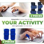 2-Pack Finger Splints with Nylon Sleeves