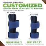 2-Pack Finger Splints with Nylon Sleeves