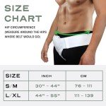 Abdomencare Inguinal Hernia Support Belt for Men & Women with 2 Compression Pads | Hernia Belt for Men Inguinal | for Left or Right Side Inguinal Hernias | Hernia Belts for Men Truss Support | S/M