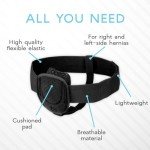 Adamson H2: Hernia Belts for Men - Adjustable Inguinal Hernia Belt Left or Right Side - Groin Compression Wrap with Adjustable Waist Strap - Univeral Fit Discreet Under Clothing & Comfortable Support