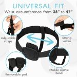 Adamson H2: Hernia Belts for Men - Adjustable Inguinal Hernia Belt Left or Right Side - Groin Compression Wrap with Adjustable Waist Strap - Univeral Fit Discreet Under Clothing & Comfortable Support