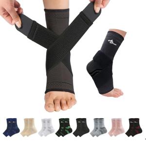Foot Sleeve with Compression Wrap for Support