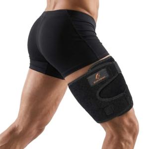 Breathable Thigh Brace for Muscle Support and Recovery