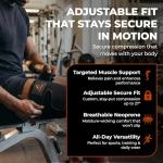 Breathable Thigh Brace for Muscle Support and Recovery