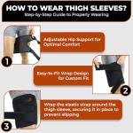 Breathable Thigh Brace for Muscle Support and Recovery