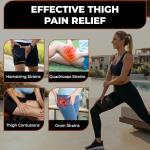 Breathable Thigh Brace for Muscle Support and Recovery