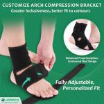 JOMECA Adjustable Drop Foot Brace for Walking