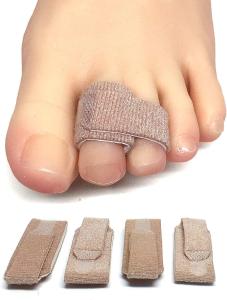 ZenToes Fabric Wraps for Toe Support (4 Pack)