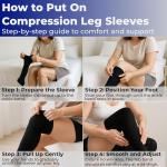 Mojo Sports Recovery Compression Thigh Sleeve - X-Large Black