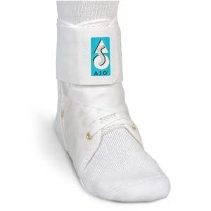 Medium ASO Speed Lacer Ankle Stabilizer - White