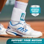 Medium ASO Speed Lacer Ankle Stabilizer - White
