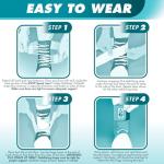 Medium ASO Speed Lacer Ankle Stabilizer - White