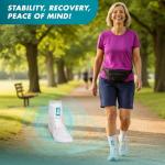 Medium ASO Speed Lacer Ankle Stabilizer - White