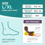 Dorsal Night Splint for Plantar Fasciitis Relief