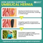 Ergonomic Umbilical Hernia Belt for Men & Women
