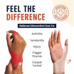 4-Pack Waterproof Thumb & Wrist Brace Set