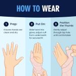 4-Pack Waterproof Thumb & Wrist Brace Set