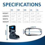 Medium Black Air Cam Walker Fracture Boot