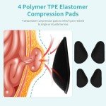 ENLUNTRA Hernia Belts for Men， Adjustable Inguinal Hernia Support Belt for Men & Women with 4 Compression Pads，Hernia Support Truss for Single/Double Inguinal or Sports Hernia（black-M）