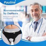 Inguinal Hernia Belt for Single/Double Hernia Support, Groin Hernia Truss for Men & Women Pain Relief with 2 Removable Compression Pads - Soft, Skin-friendly Fabric (Size M)