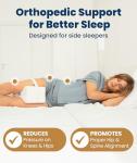Knee Pillow for Side Sleepers - Memory Foam Support