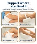 Knee Pillow for Side Sleepers - Memory Foam Support