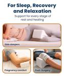 Knee Pillow for Side Sleepers - Memory Foam Support