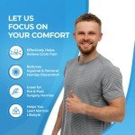 Hernia Belts for Men and Women - Adjustable Right or Left Side Groin Hernia Truss - Pre or Post-Surgical Scrotal Invisible Inguinal Hernia Support for Men - Medical Hernia Guard with 2 Removable Pads