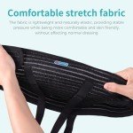 ENLUNTRA Hernia Belts for Men， Adjustable Inguinal Hernia Support Belt for Men & Women with 4 Compression Pads，Hernia Support Truss for Single/Double Inguinal or Sports Hernia（black-M）