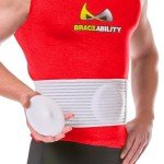 BraceAbility Hernia Belt for Men & Women | Stomach Truss Binder with Compression Support Pad for Abdominal, Umbilical, Navel & Belly Button Hernias (5", Large/X-Large)