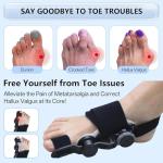 Upgraded Bunion Corrector with Adjustable Toe Straightener